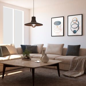 Imagen de Interior Design With Photoframes Couch